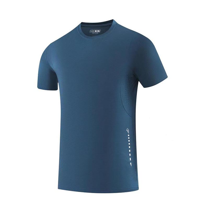 Herren Schnelltrocknendes Sommer Sport T-Shirt - Rundhals, Kurze Ärmel, für Laufen & Fitness im Freien.