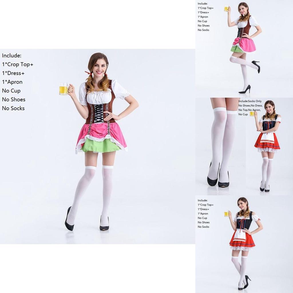 Exquisite Women Oktoberfest Cosplay Costume German Beer Holiday Wench Dress