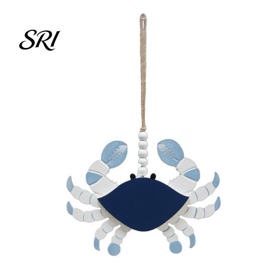 Turtle Coastal Ornament Handmade Wooden Beach Hanging Ornaments Rustic Lobster Crab Marine Animal Decor Seaside Atmosphere Decoration Ocean Theme Wall