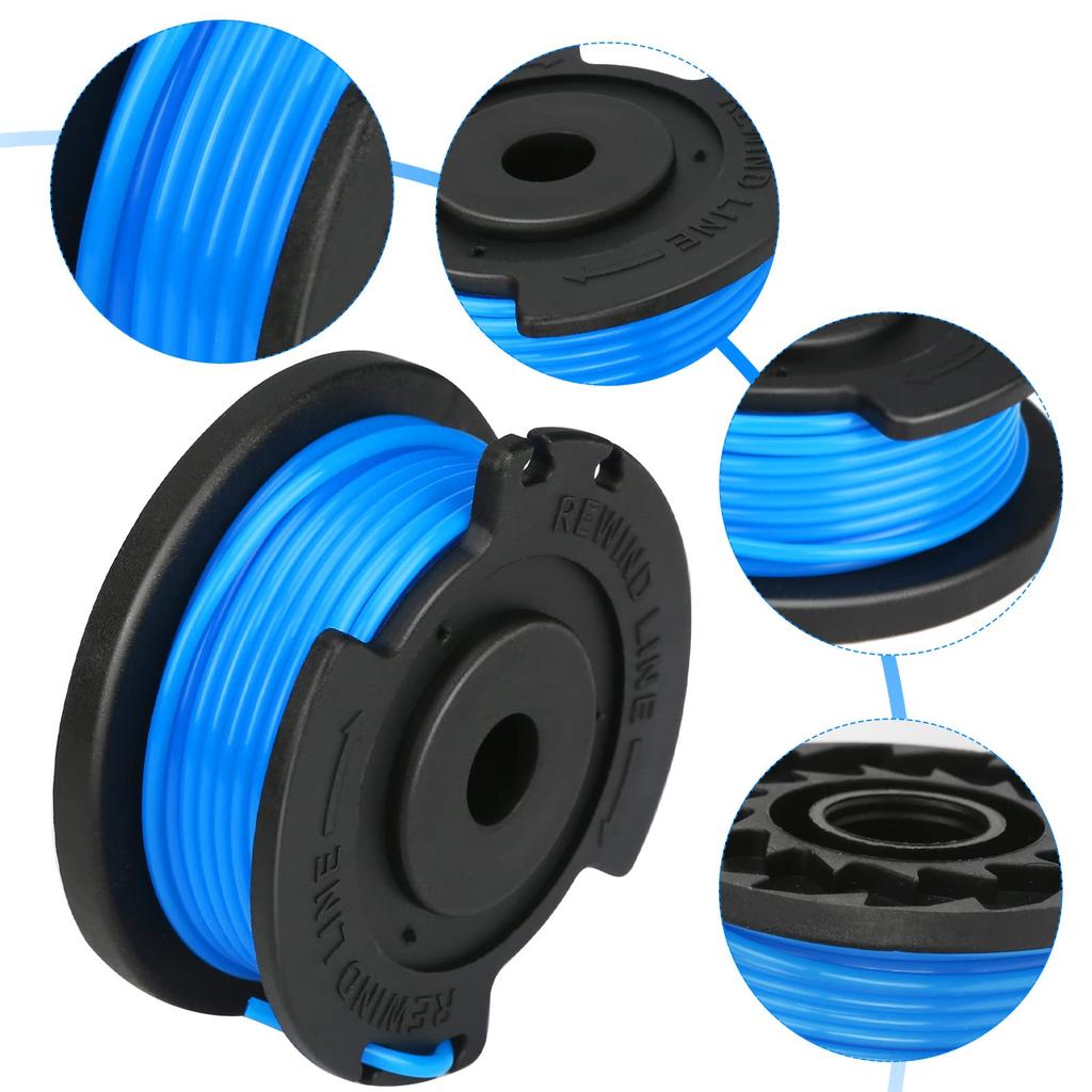 6Pcs Spools for Toro 51484 51486 51487 20V/24V Grass Trimmer Nylon Rope Spools, 88524