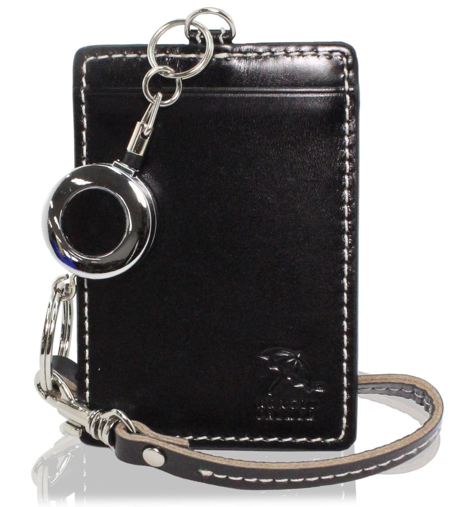 Arnold Palmer Colorful Series Pass Case with Reel Single Pass 4AP3283 Key, Holder, (Black)