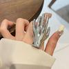 Korean Style Hand Shape Finger Buckle Zinc Zinc Alloy Gothic Rings Vintage Stereoscopic Rings  Friend