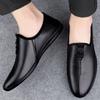 Fashion Luxury Brand Spring Loafers Adult Men Genuine Leather Business Dress Leather Shoes Pointed Soft Soled Comfortable Wedding Shoes