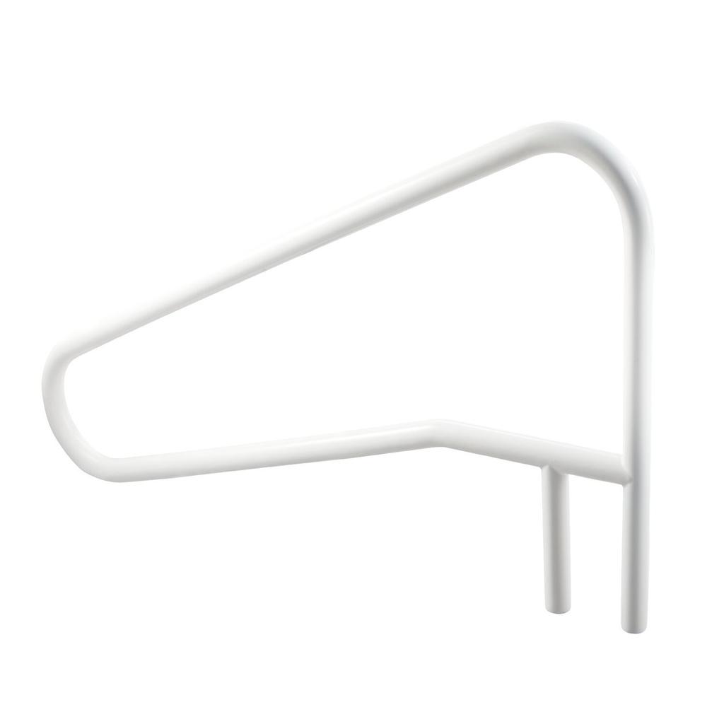 Pool Rail, 137.1 x 81.3 cm Pool Handrail, 100kg Load Capacity Heavy Duty Stainless Steel Swimming Handrail, Seamless Welding, Recessed or Base Mount,