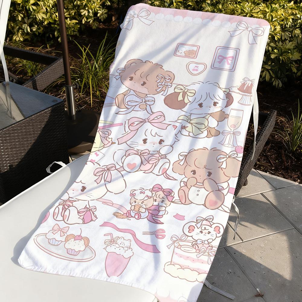 Cartoon Cute M-Mikko Towel For Swim Yoga Gym Quick Drying Soft and Skin-friendly Beach Towels All-Season