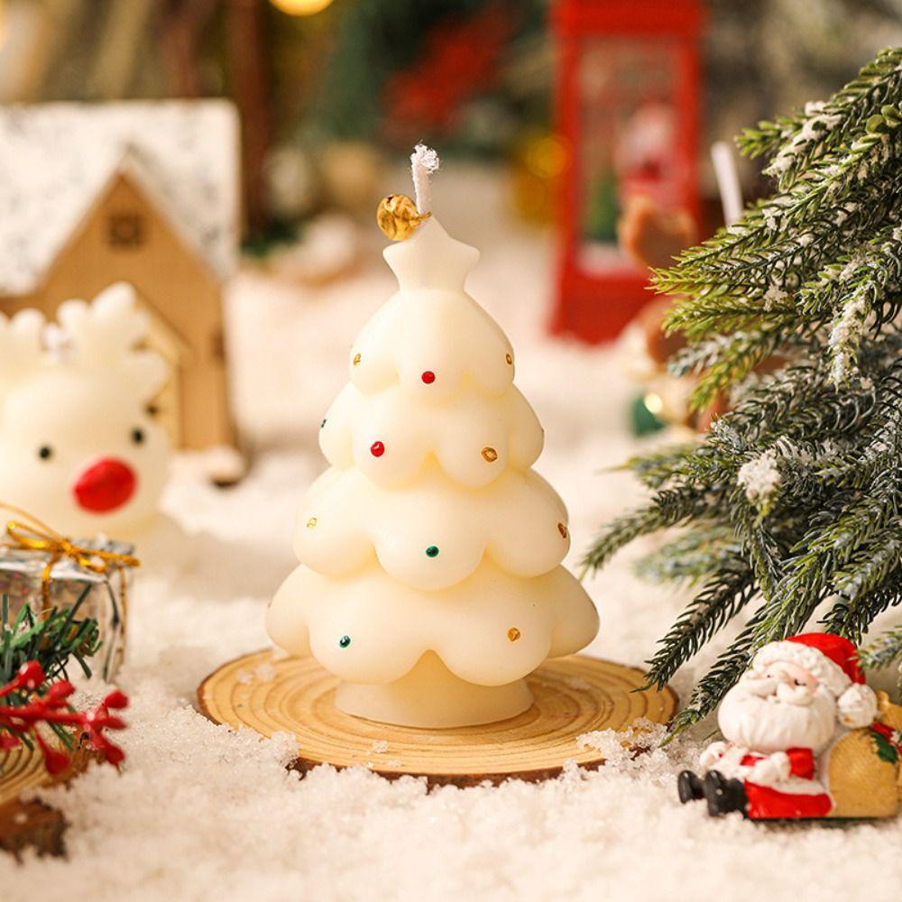 Silicone Candle Mould 3D Soap Mold Fragrance Candle Christmas Tree Candle Mold  Candle Making
