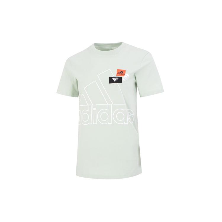 

New Adidas Set in Sleeve T Shirt Women s Light Gray HM5288 S