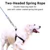 Flexible Double Head Pet Wire Rope Heavy-Duty Long Leash Traction Rope Dog Tie Out Cable  Outdoor