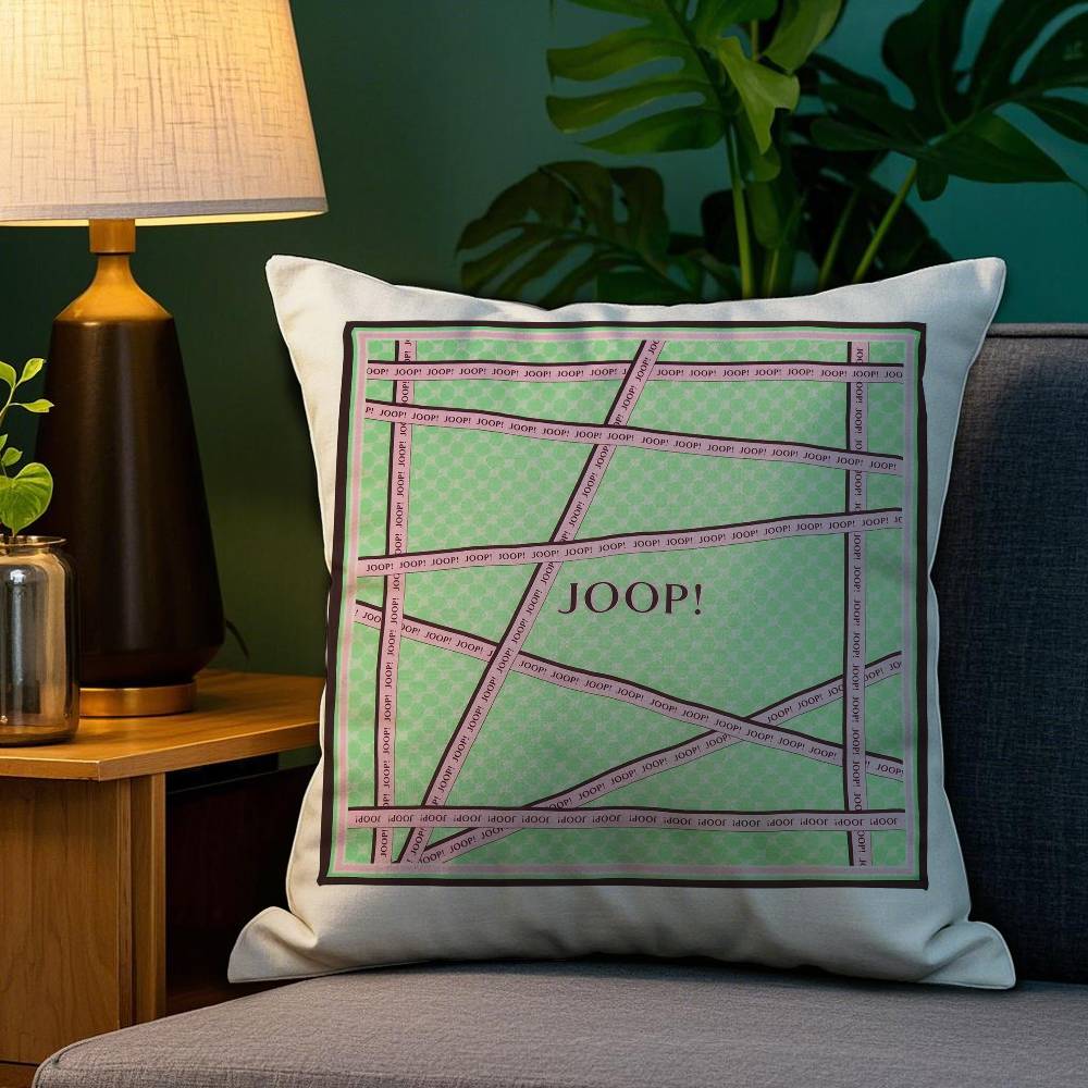 Custom J-JoopS Cool Pillow Case Anti-dustmite Pillowcase Invisible Zipper Silky Sofa Cushion Cover