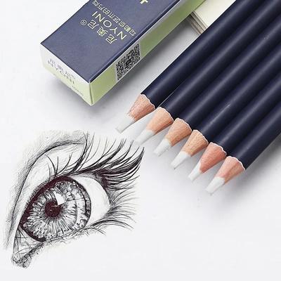 6 gomme da cancellare a forma di matita per disegnare, dipingere, schizzi, evidenziatori professionali ad alta precisione, forniture per ufficio scolastico