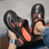 38-45 Men's Plus Size Simple and Fashionable Indoor Toe Slippers Outdoor Beach Shoes Perforated Shoes