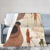 Marcus the Worm Blanket  Fuzzy Funny Soft Throw Blanket for Bed Sofa Autumn/Winter,