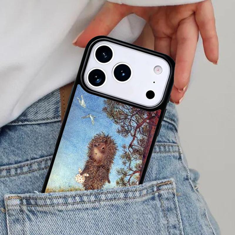 Hedgehog in the Fog Phone Case for iPhone 16e 15 14 13 12 17 Pro Max Plus Air 17pro Cover Coque