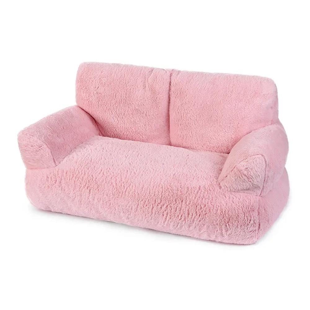 

WOYYHO Мебель для домашних животных Арка для кошачьей будки Зимняя теплая кошачья будка Мягкий уютный диван для собак розовый