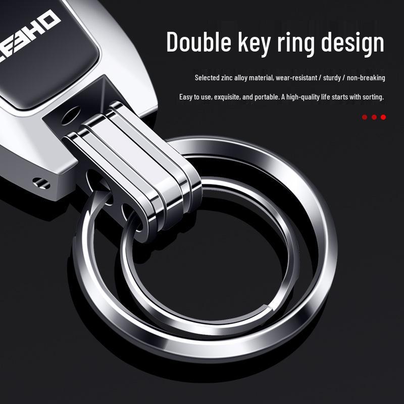 Elegant Jihe MO1 Keychain: Zinc Alloy High-End Keyring Pendant