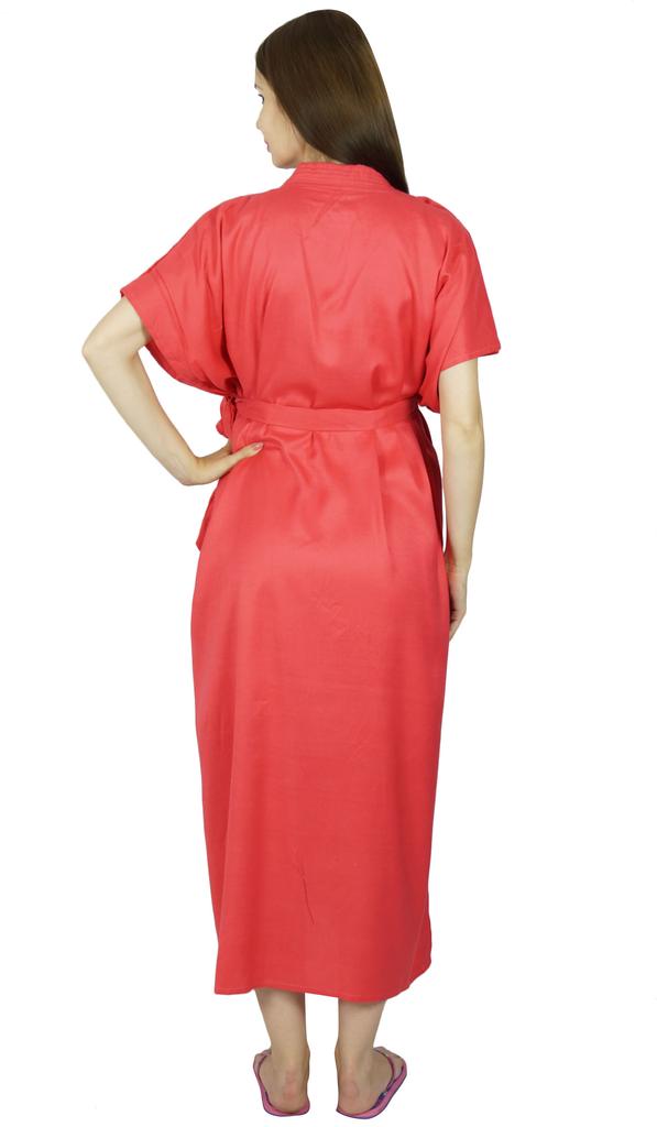 Bimba Kaftan de Maternité avec Ceinture Robe de Nuit d'Allaitement| Boutons Devant| Baby Shower