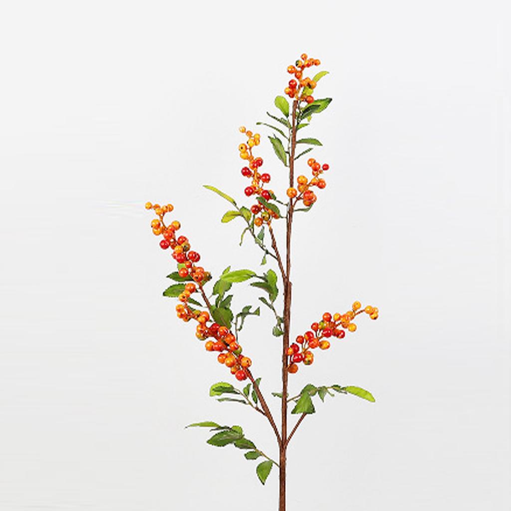 Artificial Fruit Tree Branches High Simulation Lifelike Faux Fruit Bouquet Stems for Home Decor