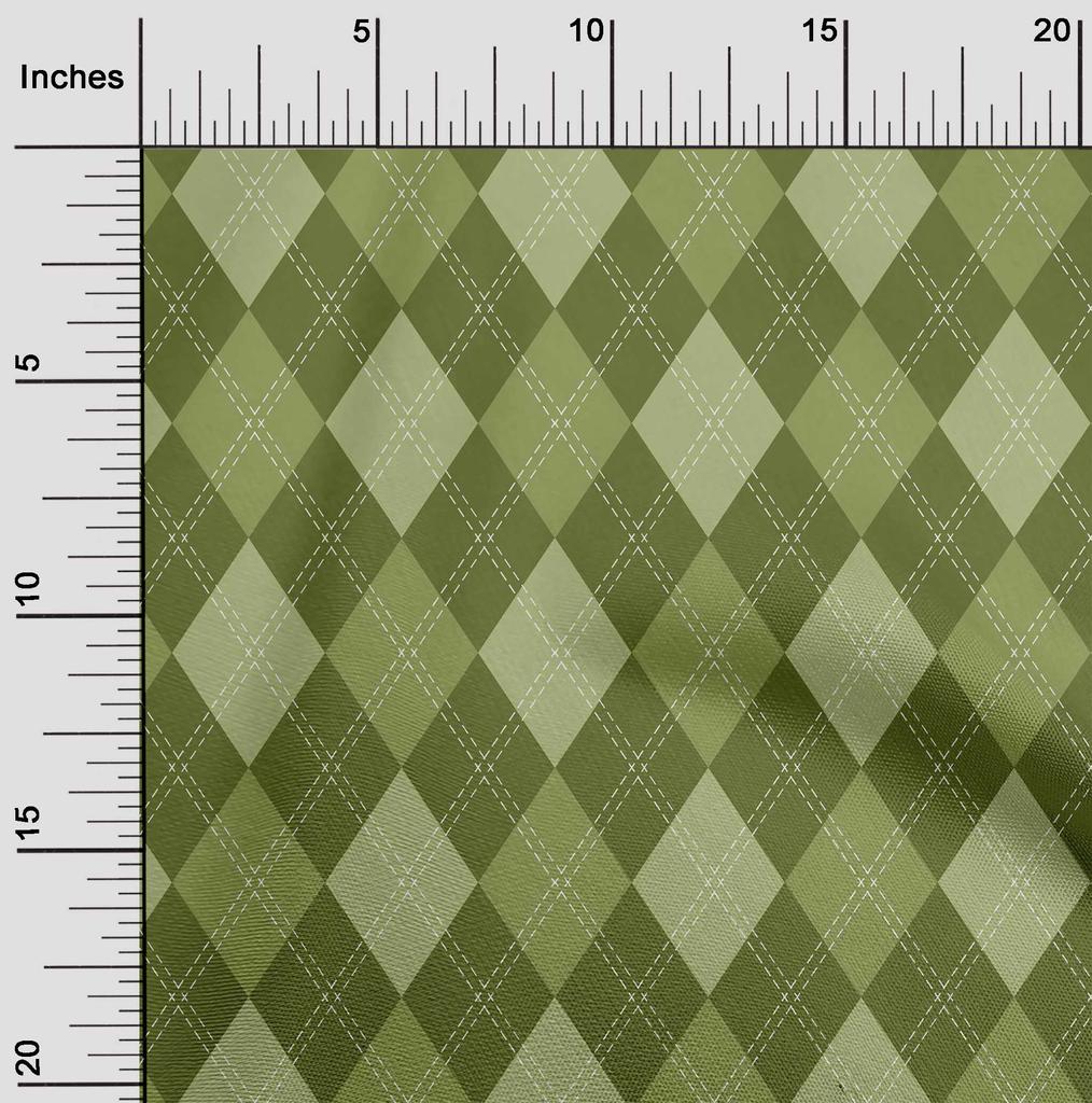 oneOone Cotton Flex Bright Red Fabric Check  Fabric For Sewing Printed Craft Fabric By The Yard 40 Inch