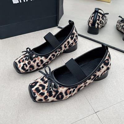 Women Shoes Designer Square Head Shallow Mouth Single Shoe Soft Comfortable Ballet Shoes Mary Jane Shoes Women's Casual Loafers
