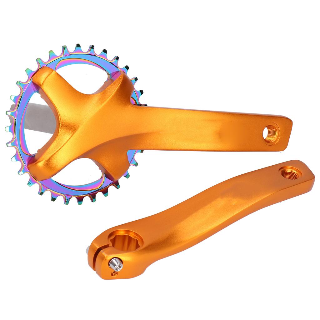 ZK‑22 Chainring Chainwheel Crank Aluminium Alloy Bike Crankset Arms 32T Chainring