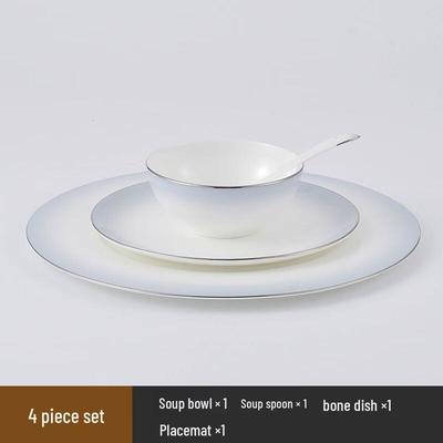 ZISIZ New Chinese Bone China Tableware Set