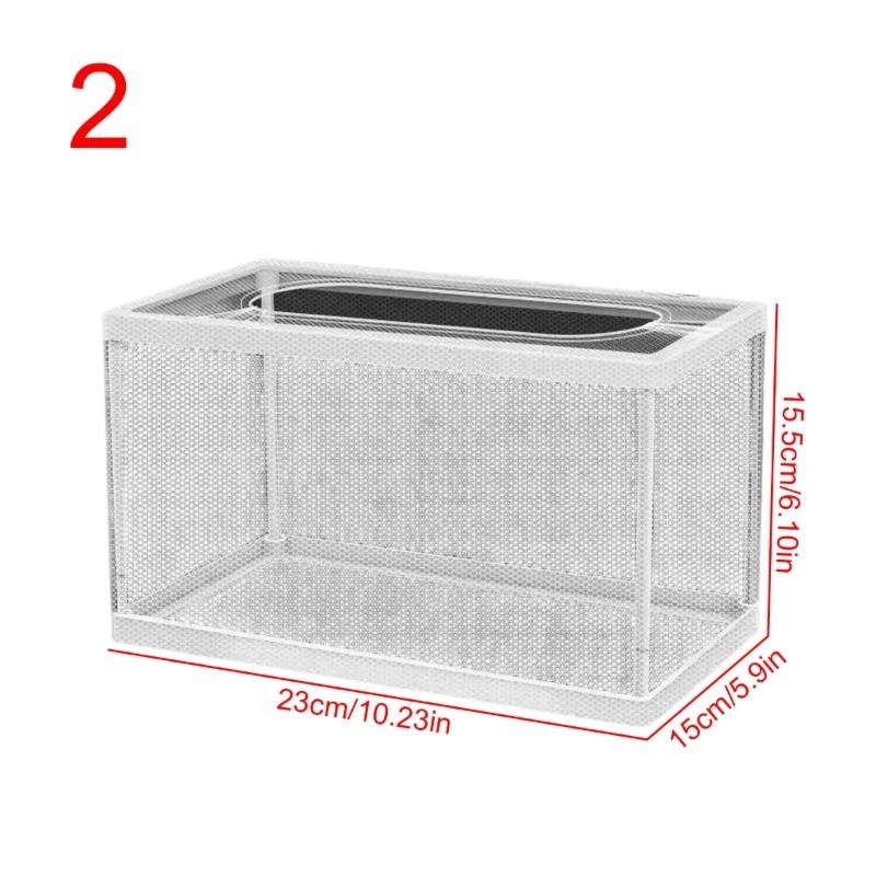 Suspended Aquariums Breeding Box Clear Isolation Net For Fishtanks With Easy Installation Plastic Nursery Divider