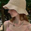NONLOCAL Olivia Summer Knitted Bucket Hat - Light Beige