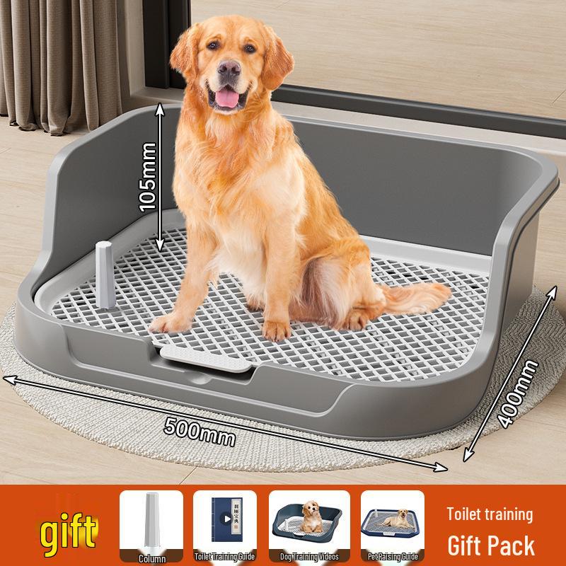 Dog Potty Trainer for Small to Medium Dogs – Plastic Toilet Solution for Pet Urination and Defecation