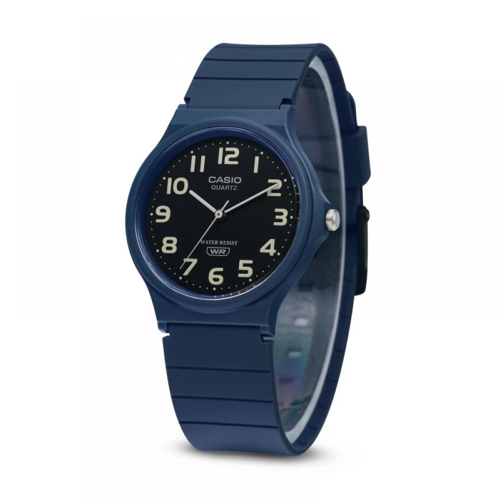 Casio Mq 24uc 2bdf Mq 24uc 2b Analog Sat Student Uretan Klokke
