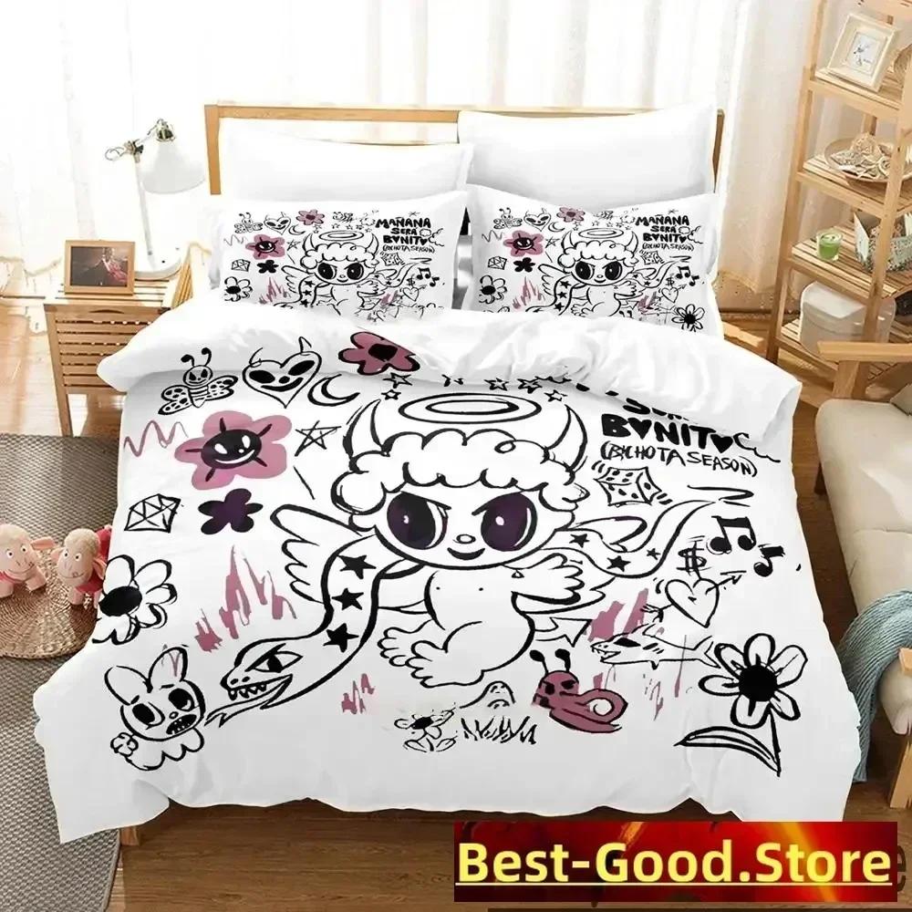 

3D Print Karol G Manana Sera Bonito Bichota Bedding Set Duvet Cover Sheet Printed Bed Set Pillowcase Bed Comforter Bedroom size 135x200cm