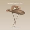 1Pc Punk Star Wide Brim Cowboy Hat For Women Girl Summer Sunscreen Fordable Sunshade Fisherman Cap Outdoor Camping Climbing Hats