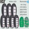 DR KR5TXN1/N3/N4 S180144502/503/801 4A Chip 433MHz Keyless Go Car Remote Key For Nisan Altima Sylphy Versa Rogue Kicks S Sport
