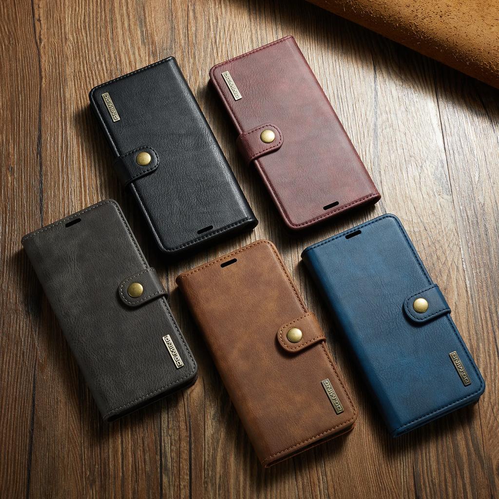 Detachable Magnetic Leather Phone Case for IPhone 16 17 Pro Max 15 12 13 11 14 Plus Air SE 2025 Wallet Card Holder Cover Coque