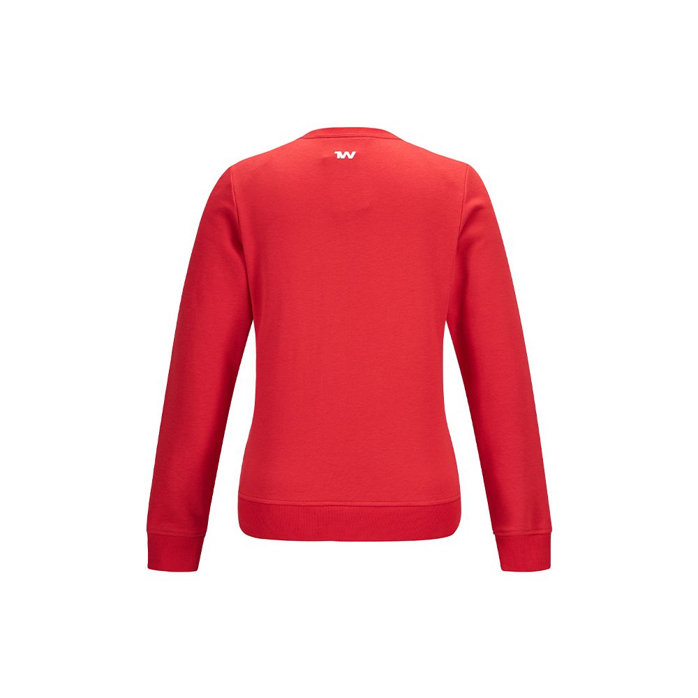 Under Armour Sports Leisure Knit Crewneck Training Sweatshirt Women Sweatshirt Red 21600302-600