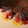 Chinese Style Pony Embroidered Pendant Spring Festival Car Hanging Ornaments National Wind Style