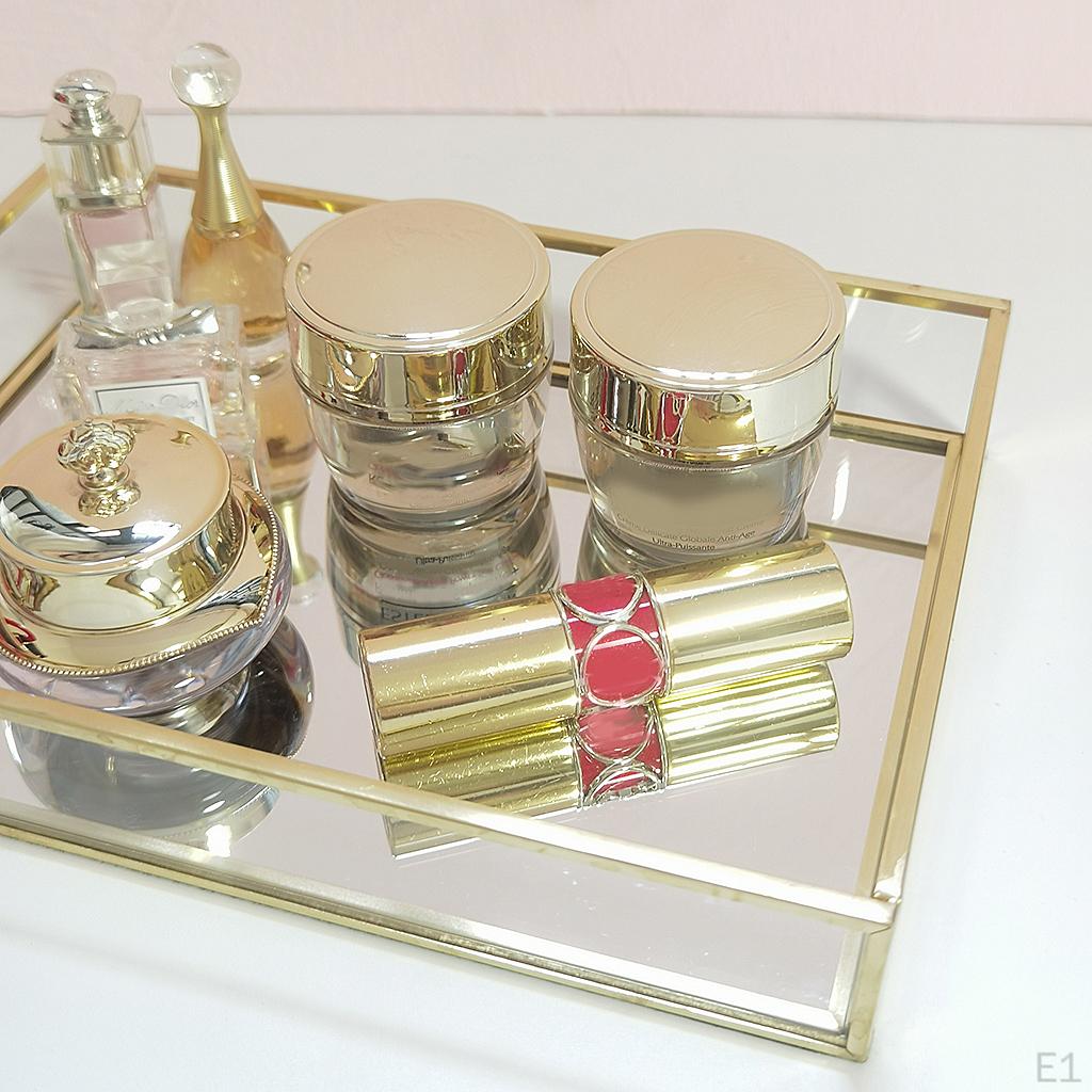 Retro Dekoratives Aufbewahrungstablett Display-Tabletts für Make-up-Platte Zuhause
