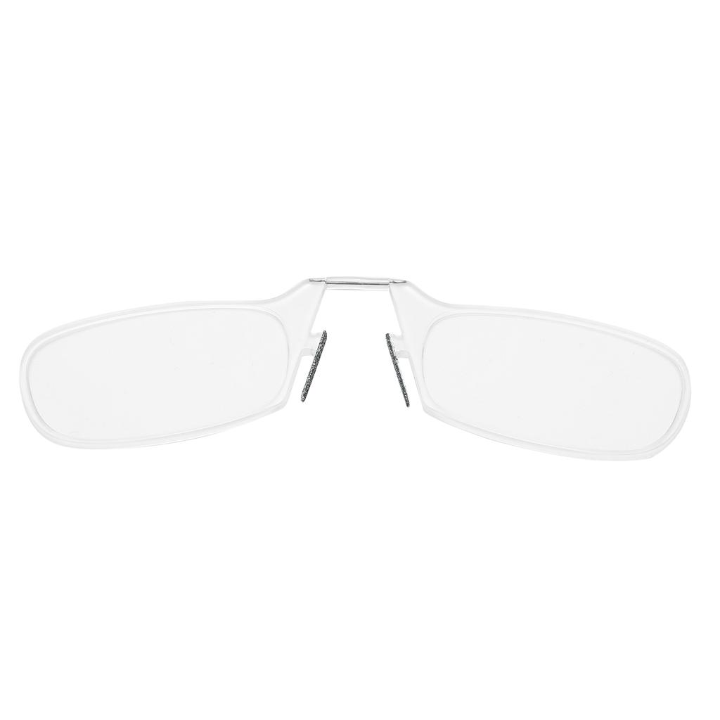 Portable Pince Nez Reading Glasses Elderly Stylish Clamp Nose Presbyopic Glasses