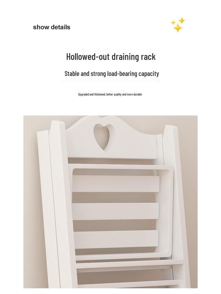 High-Quality Folding Storage Rack for Kitchen & Bathroom