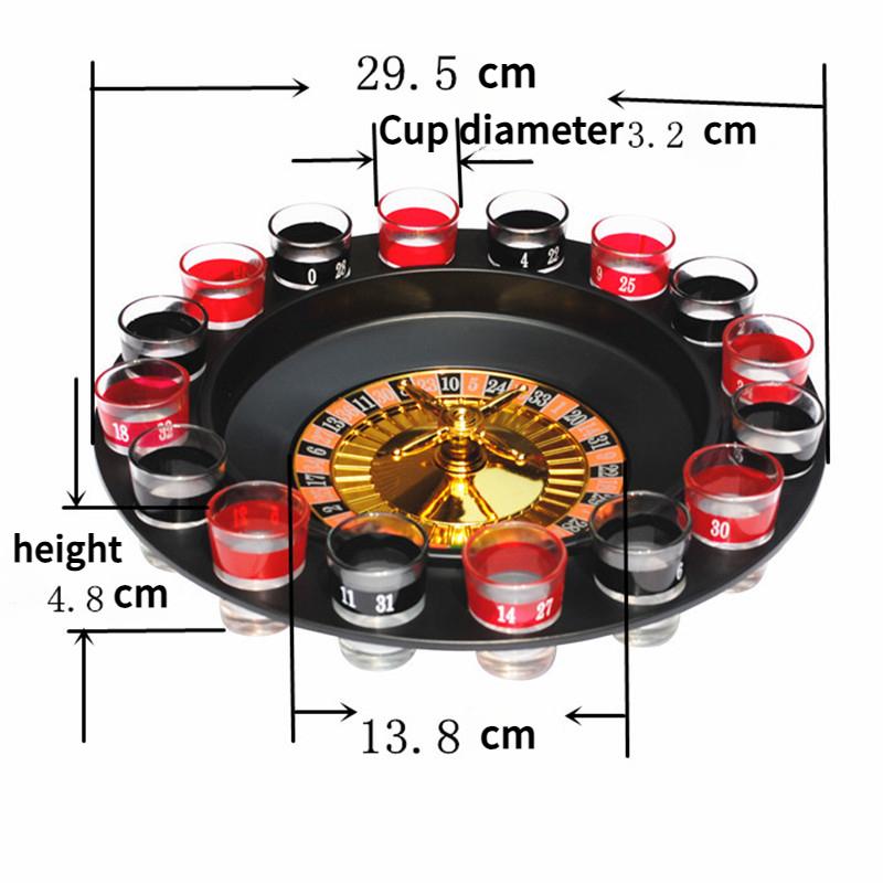 16-Hole Russian Roulette Wheel Spinning Wine Glass Game KTV Roulette Game Wine Glass Spinning Wheel