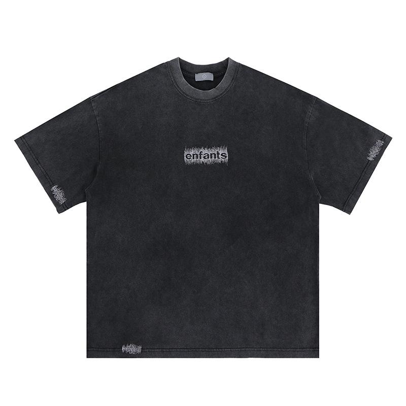 

Новая универсальная мужская рубашка-поло из чистого хлопка для спорта и фитнеса, деловая повседневная мужская однотонная футболка с короткими рукавами M серый