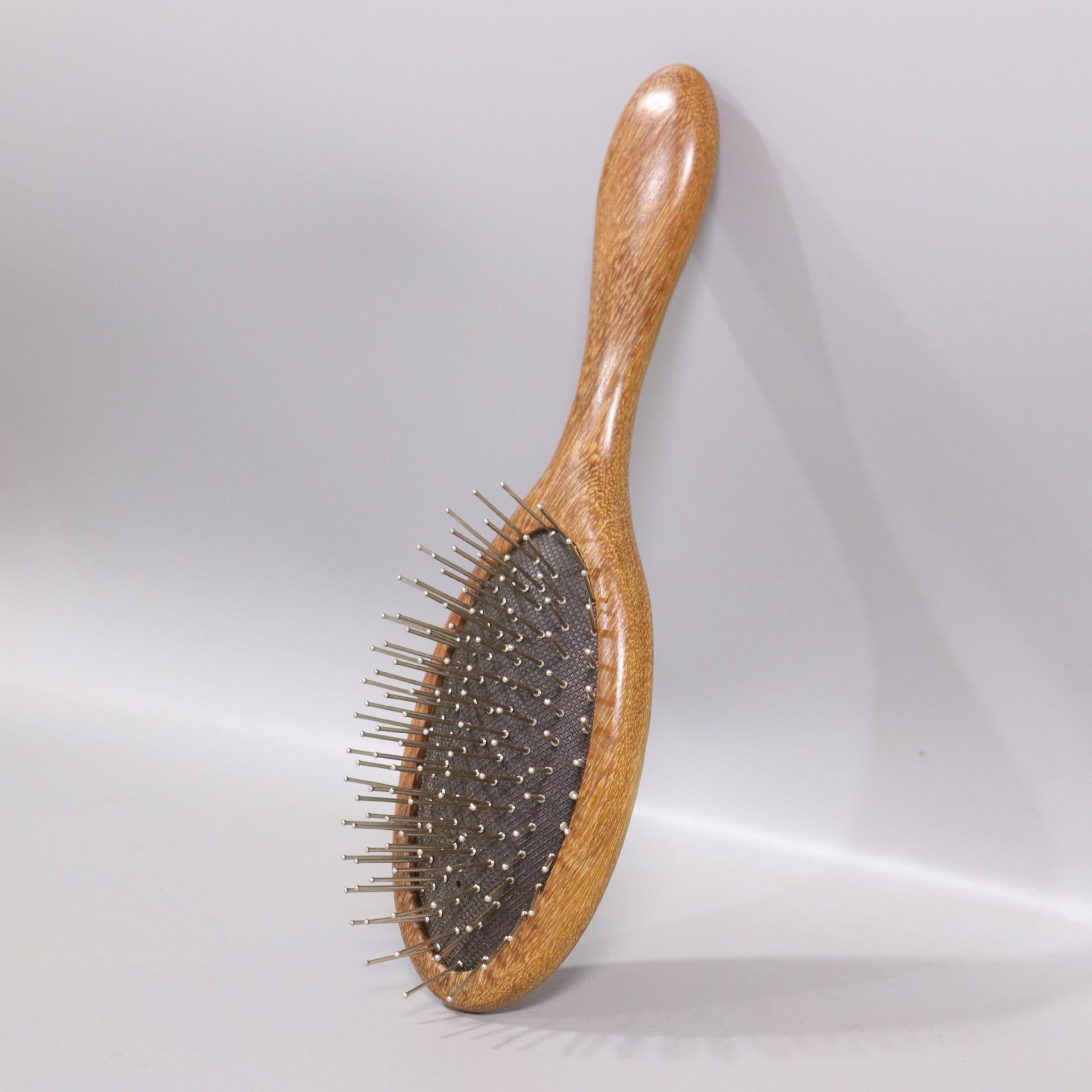 

Oval Cushion Hair Brush Lightweight Detangling Scalp Massager with Soft Flexible Bristles Suitable for All Hair Types and Daily Use One Size