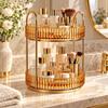 360 Degree Rotating Storage Shelf Multi Tier Skincare Organizer  Vanity Desk Countertop