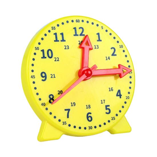 

Clock Toys Hand-eye Coordination Concentration Teaching Aids Three-needle Early Preschool Teaching Aids Clock Toy for Homeschool жёлтый