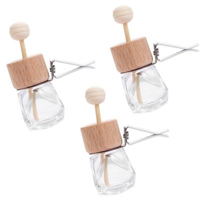 Cartuccia 3 Pieces 15ml Car Hanging Perfume Diffuser Wood Lid