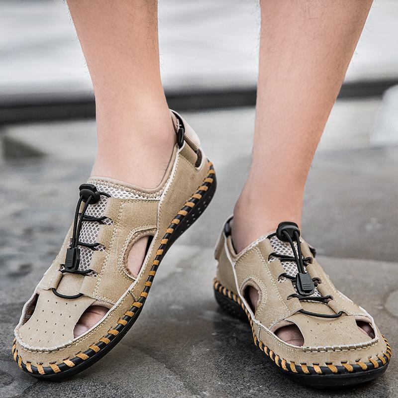 Сандалии мужские из коровьей кожи — фото 3