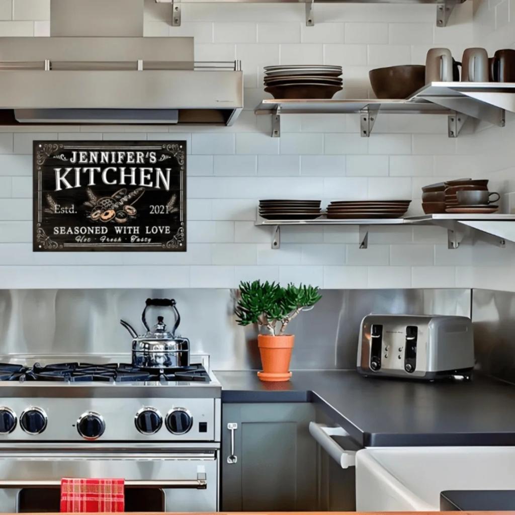 Custom Metal Tin Sign Retro Wall Decor for Kitchen Pub Garage