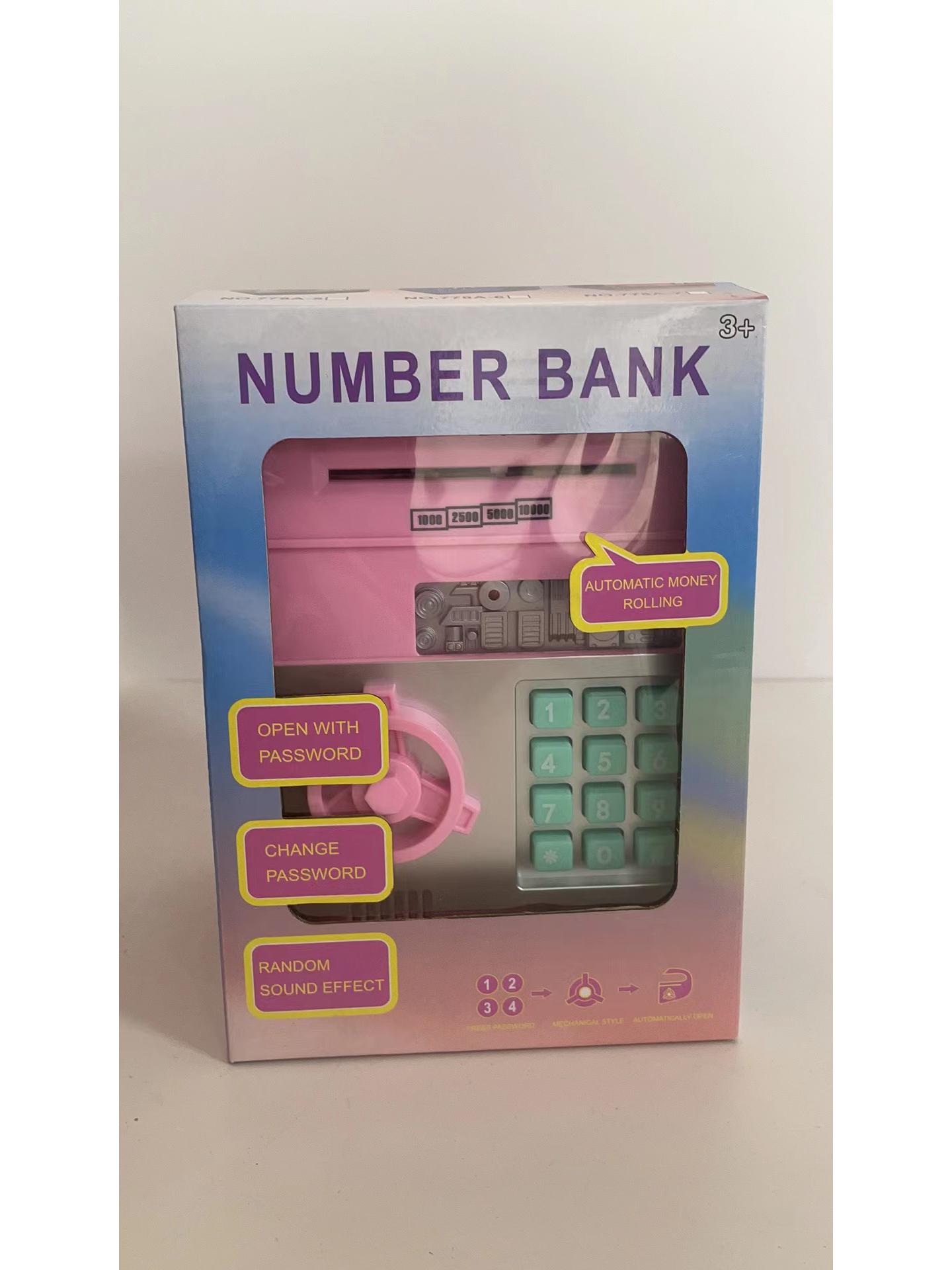 

Kids Mini Piggy Bank: Anti-theft Password Safe, Coin-operated Savings Toy