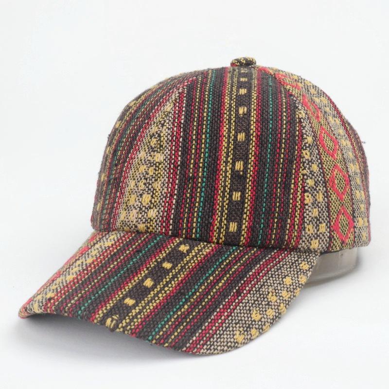 Bohemian Style Baseball Cap, Vintage Ethnic-Style Outdoor Baseball Cap with Sun Protection