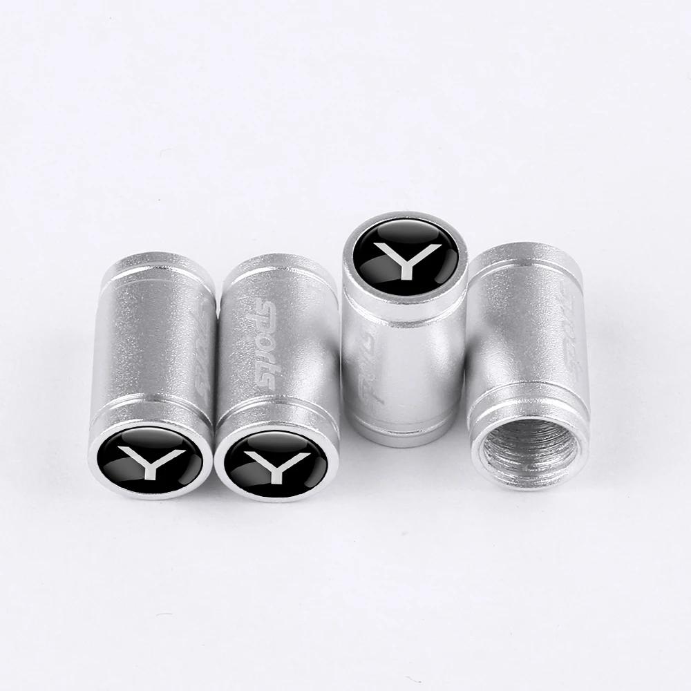

Car Sticker Tesla 4Pcs Aluminum Badge Car Wheel Tire Valve Stem Caps Cover For Tesla Model 3 Y S X Roadster Juguete SpaceX Cyber