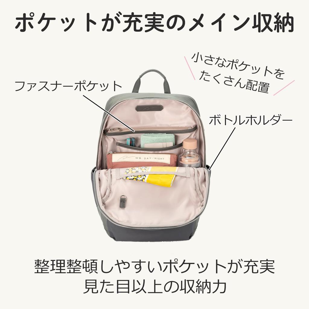 Lightweight nylon backpack for commuting, fits a 14.0-inch laptop and A4 size documents